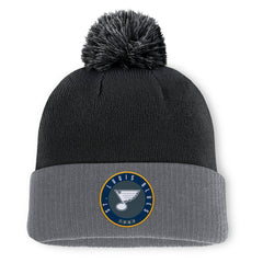 NHL St. Louis Blues Fanatics Aspyn Cuffed Knit Hat with Pom
