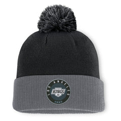 NHL Los Angeles Kings Fanatics Aspyn Cuffed Knit Hat with Pom