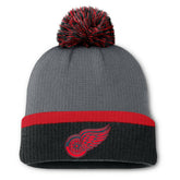 NHL Detroit Red Wings Fanatics Women's Cuffed Knit Hat with Pom