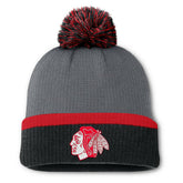 NHL Chicago Blackhawks Fanatics Women's Cuffed Knit Hat with Pom