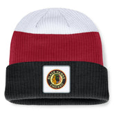 NHL Chicago Blackhawks Fanatics Heritage Showboat Color-Block Cuffed Knit Hat