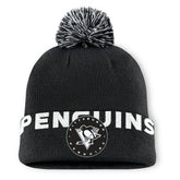 NHL Pittsburgh Penguins Fanatics Fundamental High Stick Cuffed Knit Hat with Pom