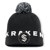 NHL Seattle Kraken Fanatics Fundamental High Stick Cuffed Knit Hat with Pom