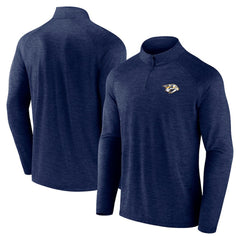 NHL Nashville Predators Logo Athletic Head-to-Head Raglan Quarter-Zip Top