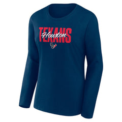 Logo Athletic Women's Grip Long Sleeve T-Shirt - Houston Texans T-shirts