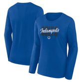 Logo Athletic Women's Grip Long Sleeve T-Shirt - Indianapolis Colts T-shirts