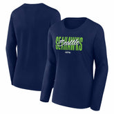 Logo Athletic Women's Grip Long Sleeve T-Shirt - Seattle Seahawks T-shirts