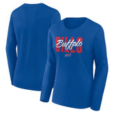 Logo Athletic Women's Grip Long Sleeve T-Shirt - Buffalo Bills T-shirts