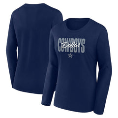 Logo Athletic Women's Grip Long Sleeve T-Shirt - Dallas Cowboys T-shirts