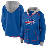 Logo Athletic Women's Boom Fleece Pullover V-Neck Hoodie - Buffalo Bills Hoodies