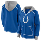 Logo Athletic Women's Boom Fleece Pullover V-Neck Hoodie - Indianapolis Colts Hoodies