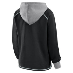 Logo Athletic Women's Boom Fleece Pullover V-Neck Hoodie - Las Vegas Raiders Hoodies