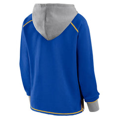 Logo Athletic Women's Boom Fleece Pullover V-Neck Hoodie - Los Angeles Rams Hoodies