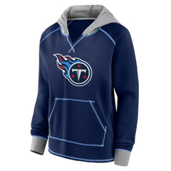Logo Athletic Women's Boom Fleece Pullover V-Neck Hoodie - Tennessee Titans Hoodies