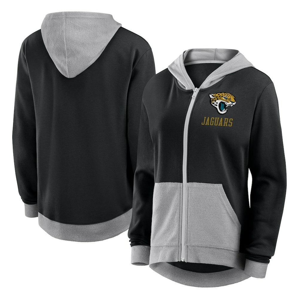Logo Athletic Women's Hit It French Terry Full-Zip Hoodie - Jacksonville Jaguars Hoodies