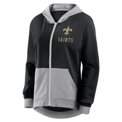 Logo Athletic Women's Hit It French Terry Full-Zip Hoodie - New Orleans Saints Hoodies