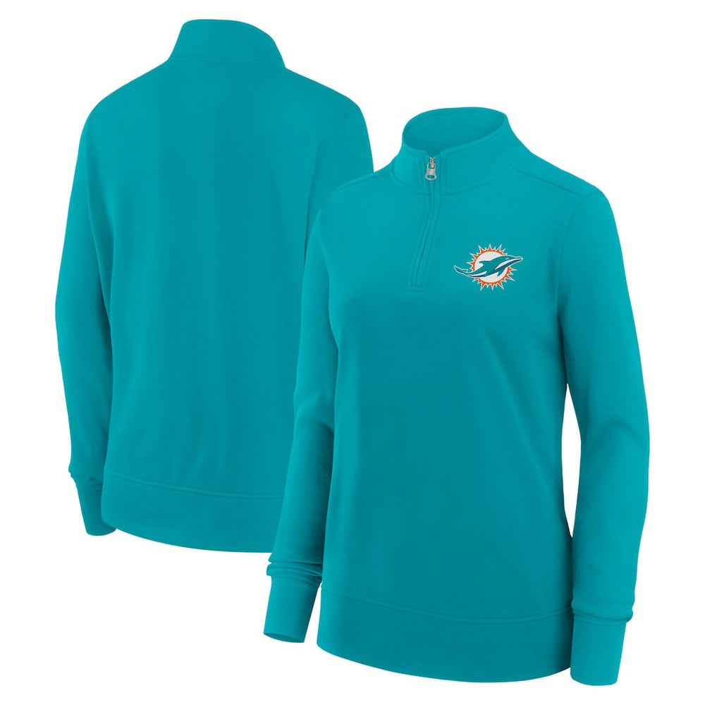 Logo Athletic Women's Velocity Quarter-Zip Jacket - Miami Dolphins Jackets