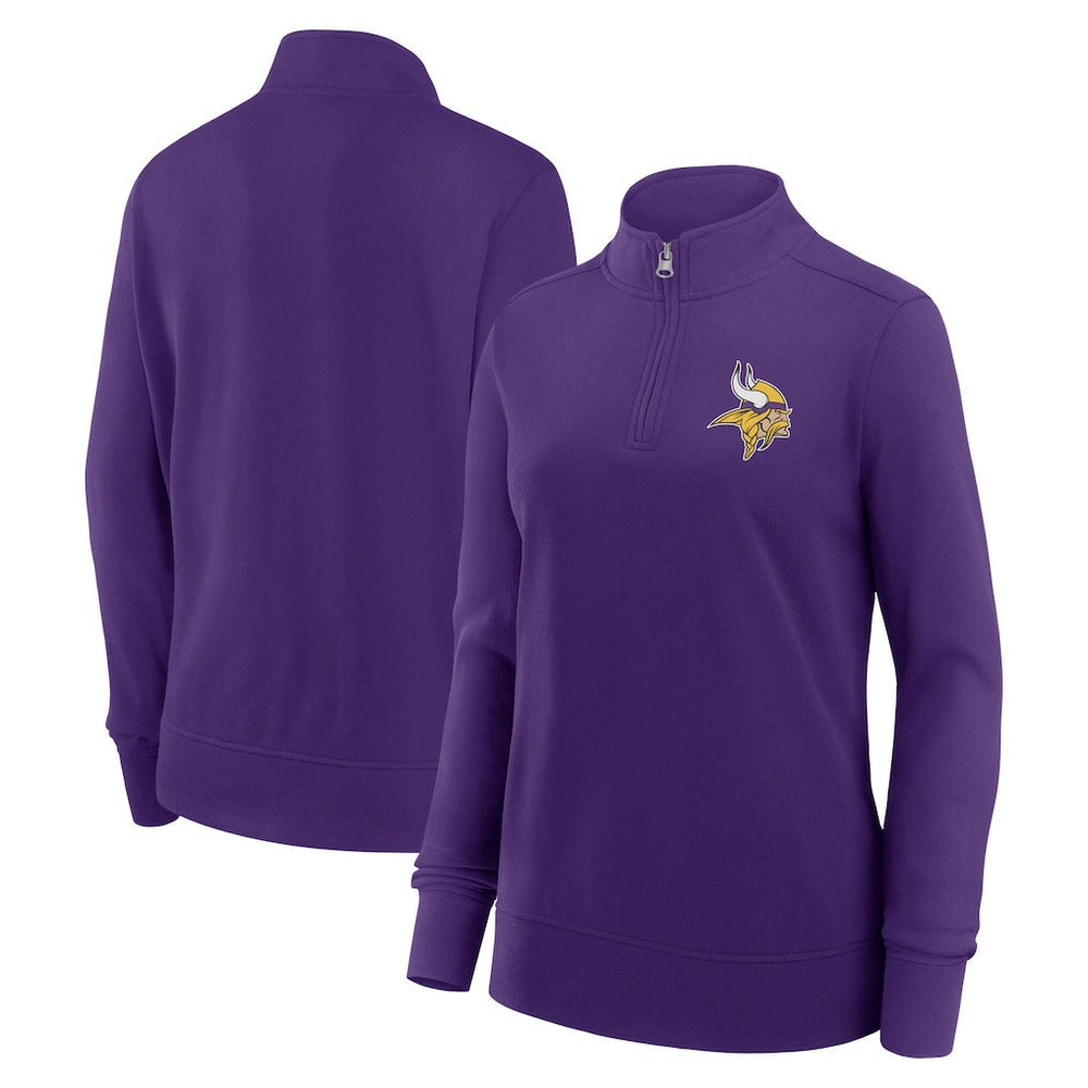 Logo Athletic Women's Velocity Quarter-Zip Jacket - Minnesota Vikings Jackets