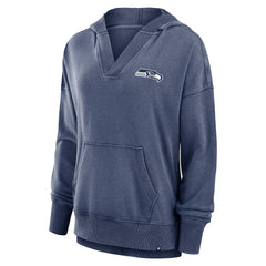 Women's Initiative Snow Wash French Terry V-Neck Pullover Hoodie - Seattle Seahawks Hoodies