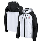 Women's Full-Zip Anorak Hoodie Jacket - Pittsburgh Steelers Hoodies