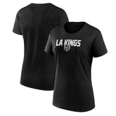 NHL Los Angeles Kings Logo Athletic Women's Launch Scoop Neck T-Shirt