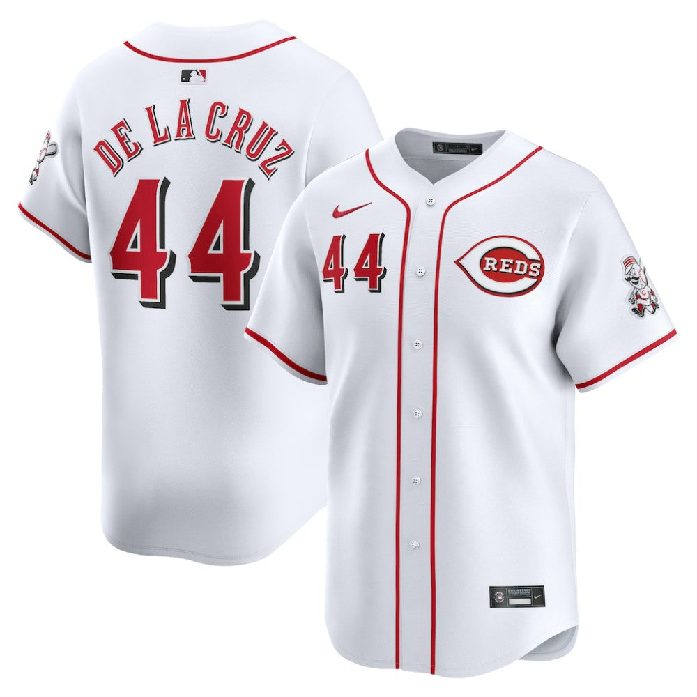 White Elly De La Cruz Cincinnati Reds Nike Youth Home Limited Player Jersey