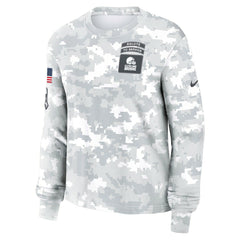 Women's 2024 Salute To Service Dri-FIT Long Sleeve T-Shirt - Cleveland Browns T-shirts