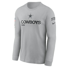2024 Salute To Service Long Sleeve T-Shirt - Dallas Cowboys T-shirts