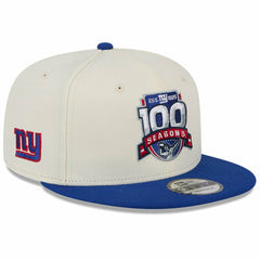 100th Season Two-Tone 9FIFTY Snapback Hat - New York Giants Hats