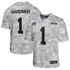 Sauce Gardner Youth 2024 Salute to Service Game Jersey - New York Jets Jerseys