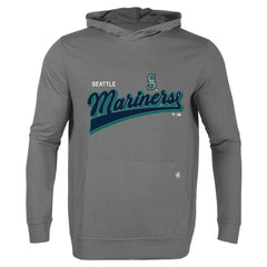 Gray Seattle Mariners Levelwear Relay 2.0 Retro Pullover Hoodie