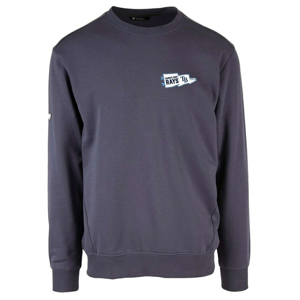 Navy Tampa Bay Rays Levelwear Zane Rafters Pullover Sweatshirt