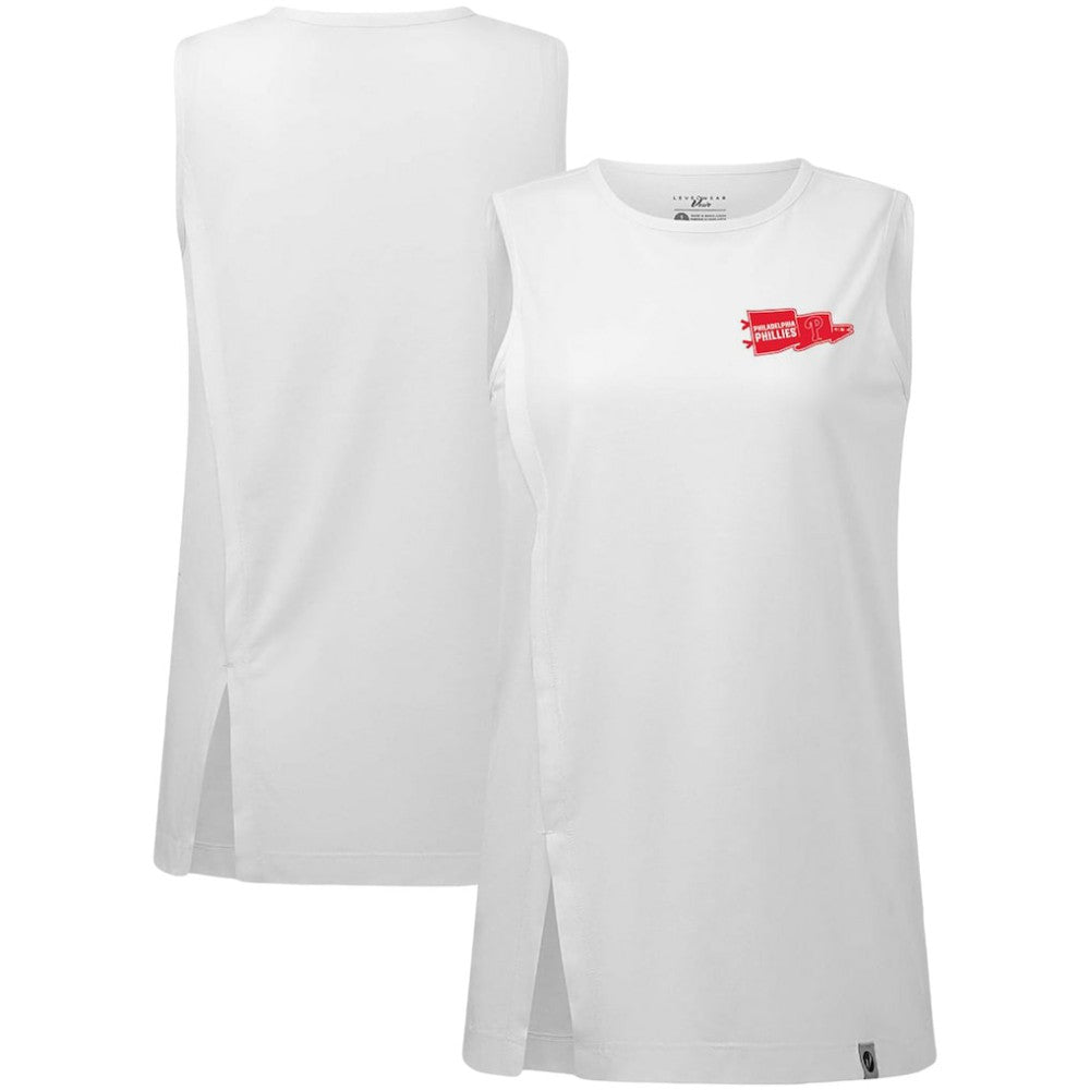 White Philadelphia Phillies Levelwear Women's Influx Rafters Tank Top