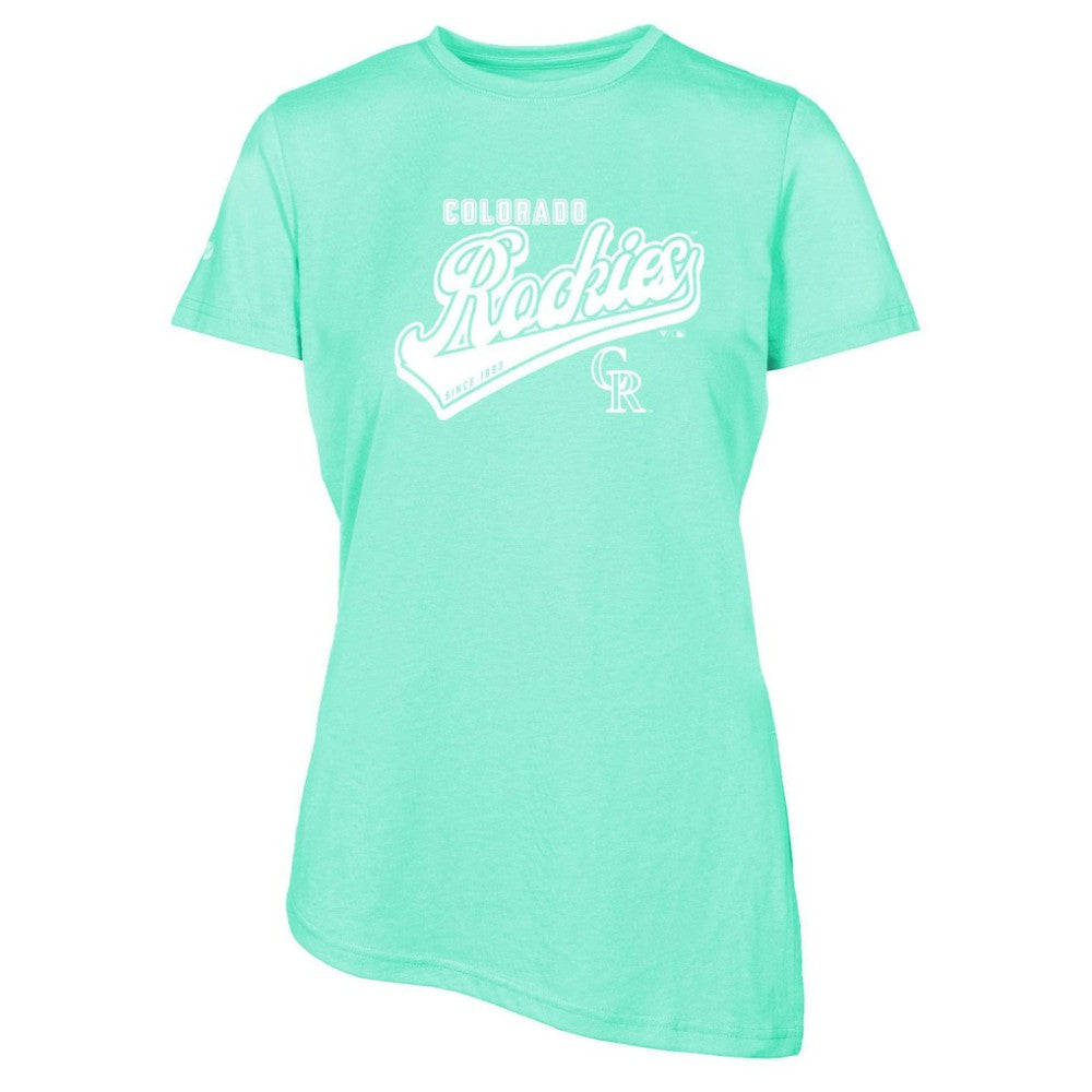 Mint Colorado Rockies Levelwear Women's Birch Sweep T-Shirt