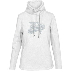 White Philadelphia Phillies Levelwear Women's Loop Sweep Pullover Sweatshirt