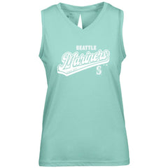 Mint Seattle Mariners Levelwear Women's Paisley Sweep V-Neck Tank Top
