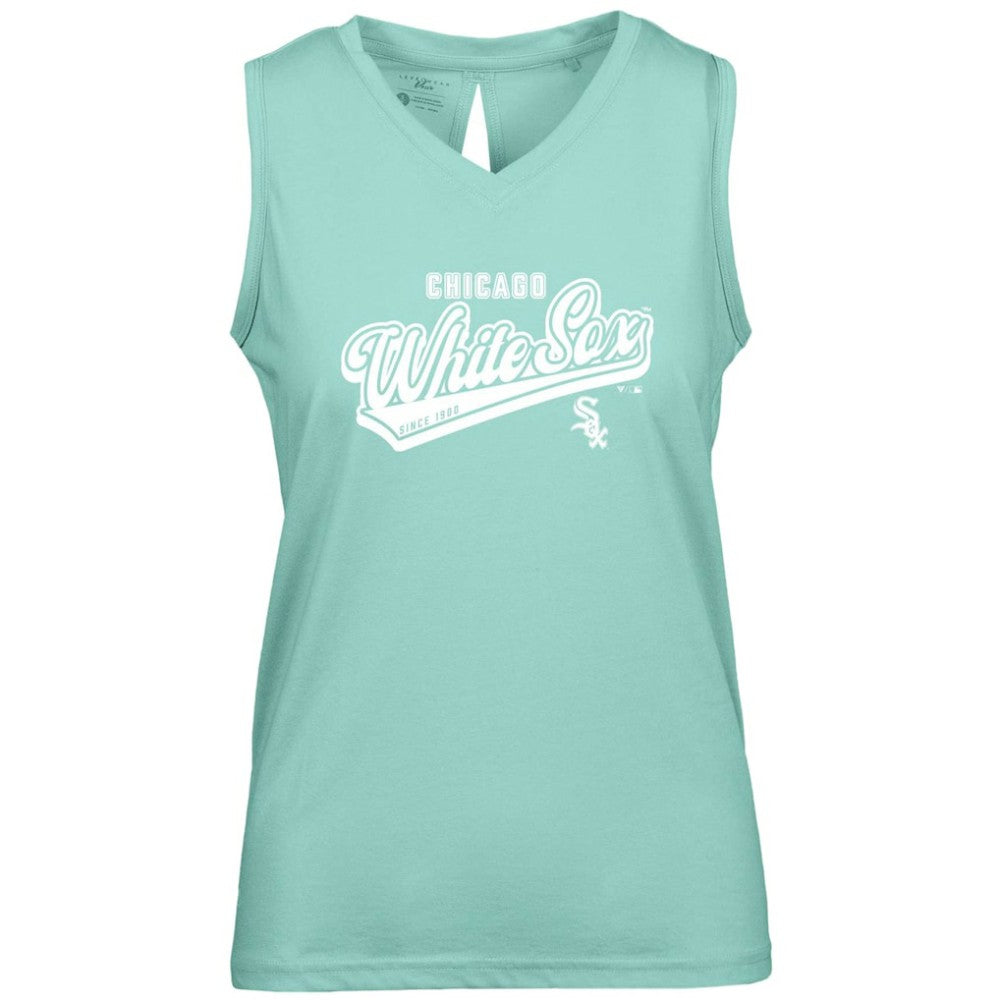 Mint Chicago White Sox Levelwear Women's Paisley Sweep V-Neck Tank Top