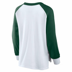 Fanatics Milwaukee Bucks Women's Open Lane Waffle Long Sleeve V-Neck T-Shirt