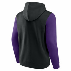 Sacramento Kings Logo Athletic Outline Colorblock Pullover Hoodie