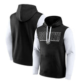 Brooklyn Nets Logo Athletic Outline Colorblock Pullover Hoodie