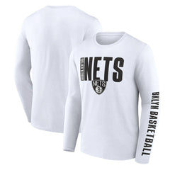 Brooklyn Nets Logo Athletic Vision Long Sleeve T-Shirt