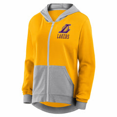 Los Angeles Lakers Logo Athletic Women's Hit It French Terry Full-Zip Hoodie