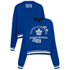 NHL Toronto Maple Leafs Pro Standard Women's Area Code Cropped Pullover Sweatshirt