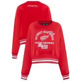 NHL Detroit Red Wings Pro Standard Women's Area Code Cropped Pullover Sweatshirt