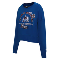NHL Colorado Avalanche Pro Standard Women's Area Code Cropped Pullover Sweatshirt