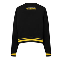 NHL Pittsburgh Penguins Pro Standard Women's Area Code Cropped Pullover Sweatshirt