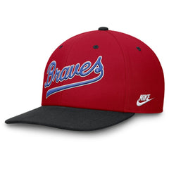 Red/Navy Atlanta Braves Nike Cooperstown Collection Pro Performance Snapback Hat