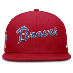 Red Atlanta Braves Nike Cooperstown True Performance Fitted Hat