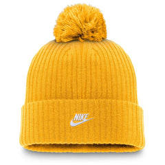 Gold Pittsburgh Pirates Nike Cooperstown Collection Patch Cuffed Knit Hat with Pom