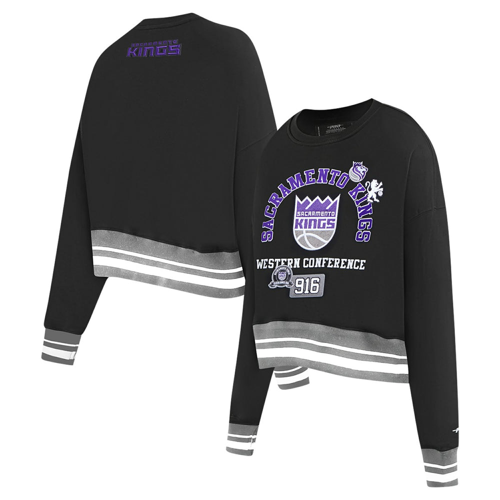 Sacramento Kings Pro Standard Women's Area Code Cropped Pullover Sweatshirt